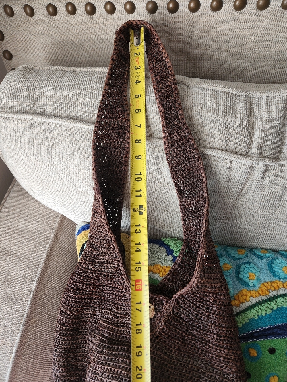 Helen Kaminski Brown Woven Crossbody Tote - Picture 7 of 12